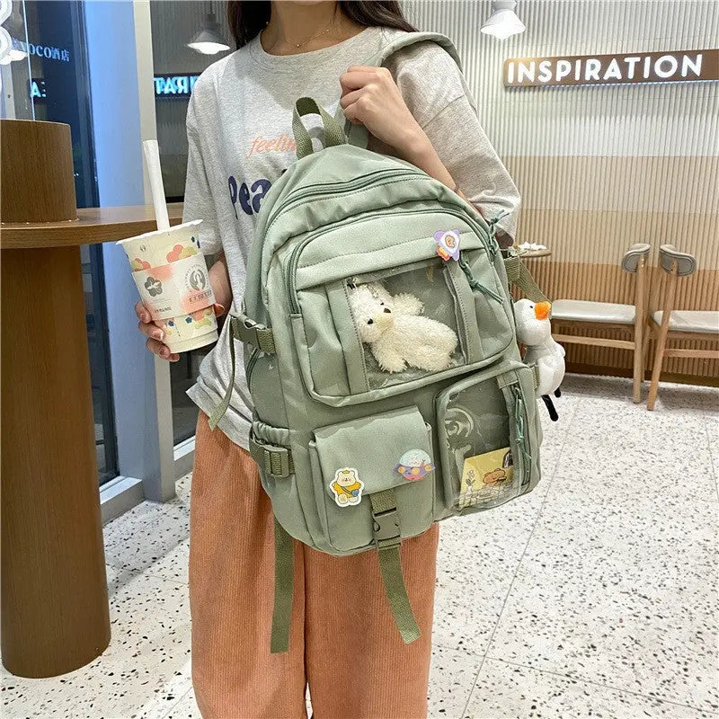 Casual Large-capacity School Bag Harajuku Style Backpack for Middle and High School Students Conceitastral