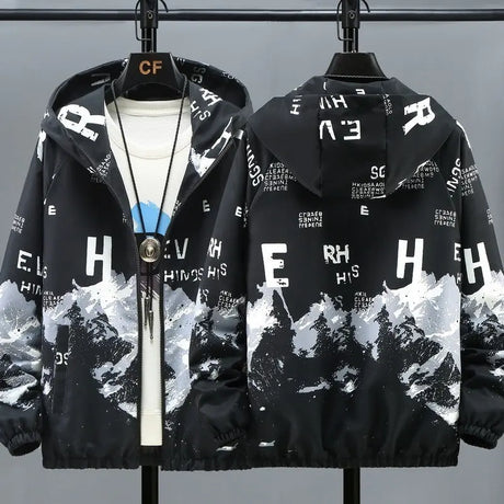 Casual Men's Jacket Hooded Loose Conceitastral