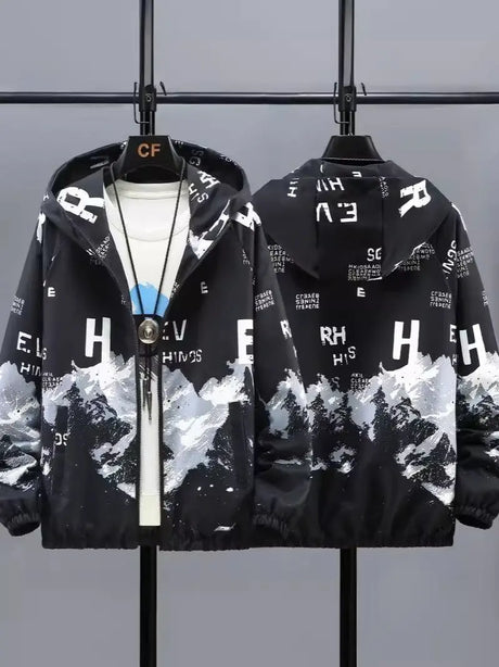 Casual Men's Jacket Hooded Loose Conceitastral