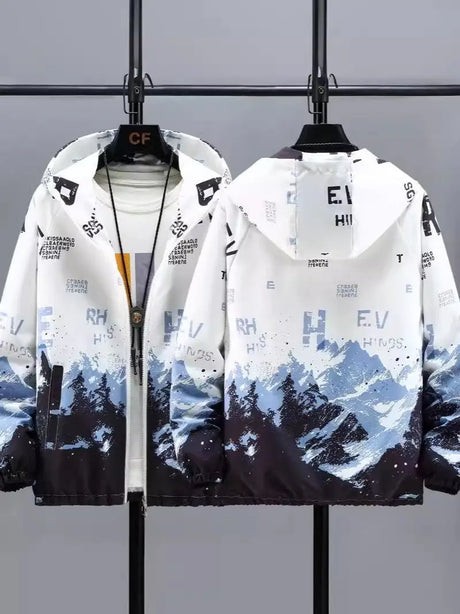 Casual Men's Jacket Hooded Loose Conceitastral