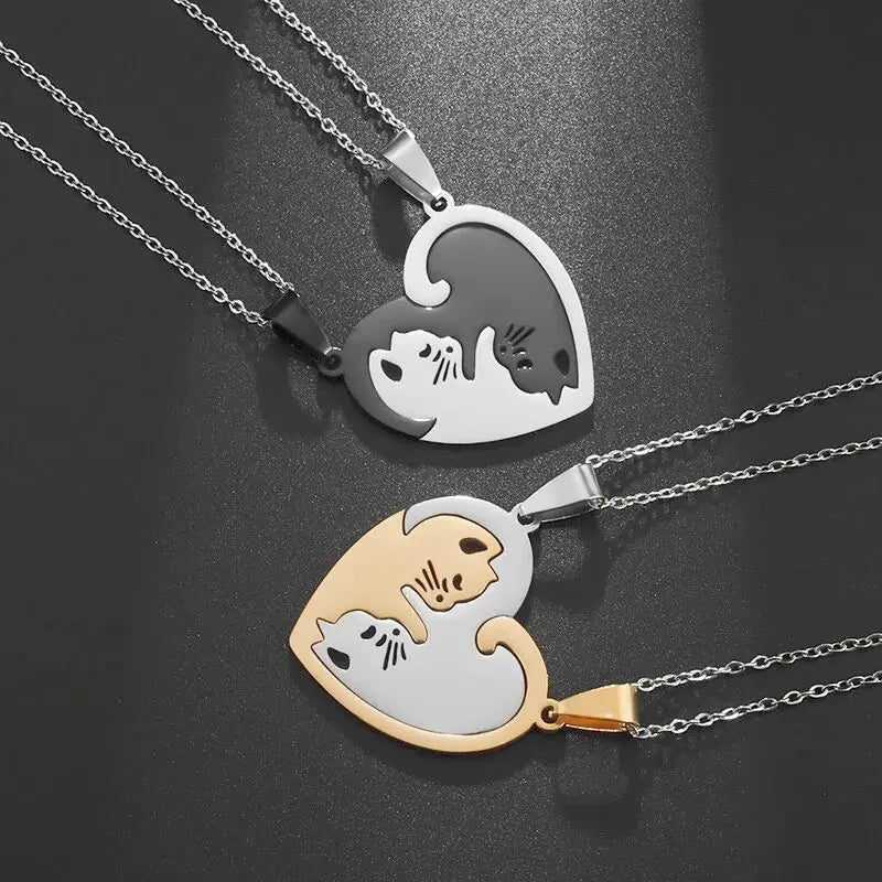 Colar de Pingente de Gato – Símbolo de Amor e Amizade Conceitastral
