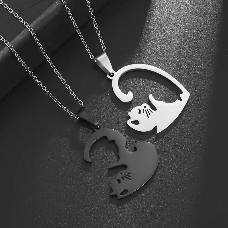 Colar de Pingente de Gato – Símbolo de Amor e Amizade Conceitastral