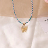 Copper Micro Inlaid Zircon Necklace Women Conceitastral