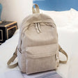 Corduroy Backpack Students Shoulder School Bags Conceitastral
