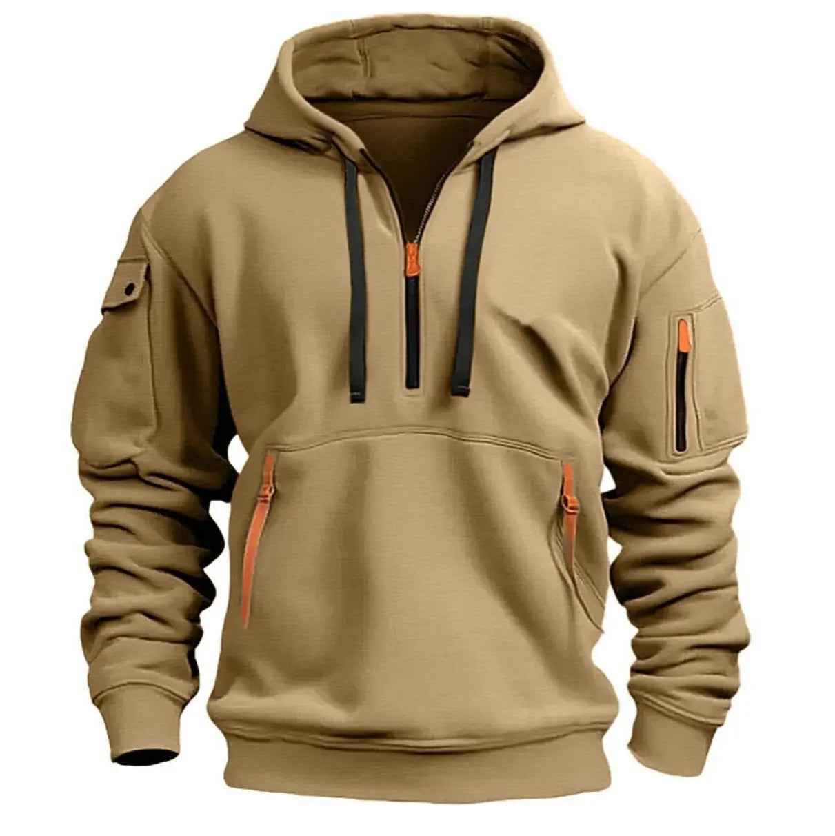 Cotton Dropped Shoulder Hooded Sweatshirt Men's Women's Plus Size Loose Pullover Fashion Sweatshirt Conceitastral