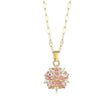 Crystal Snowflake Necklace Women Fashion Ins Necklace Conceitastral