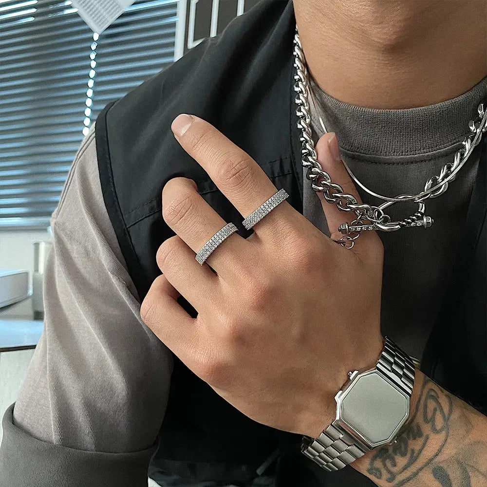 Cuban Diamond Fashion Ring For Men Conceitastral