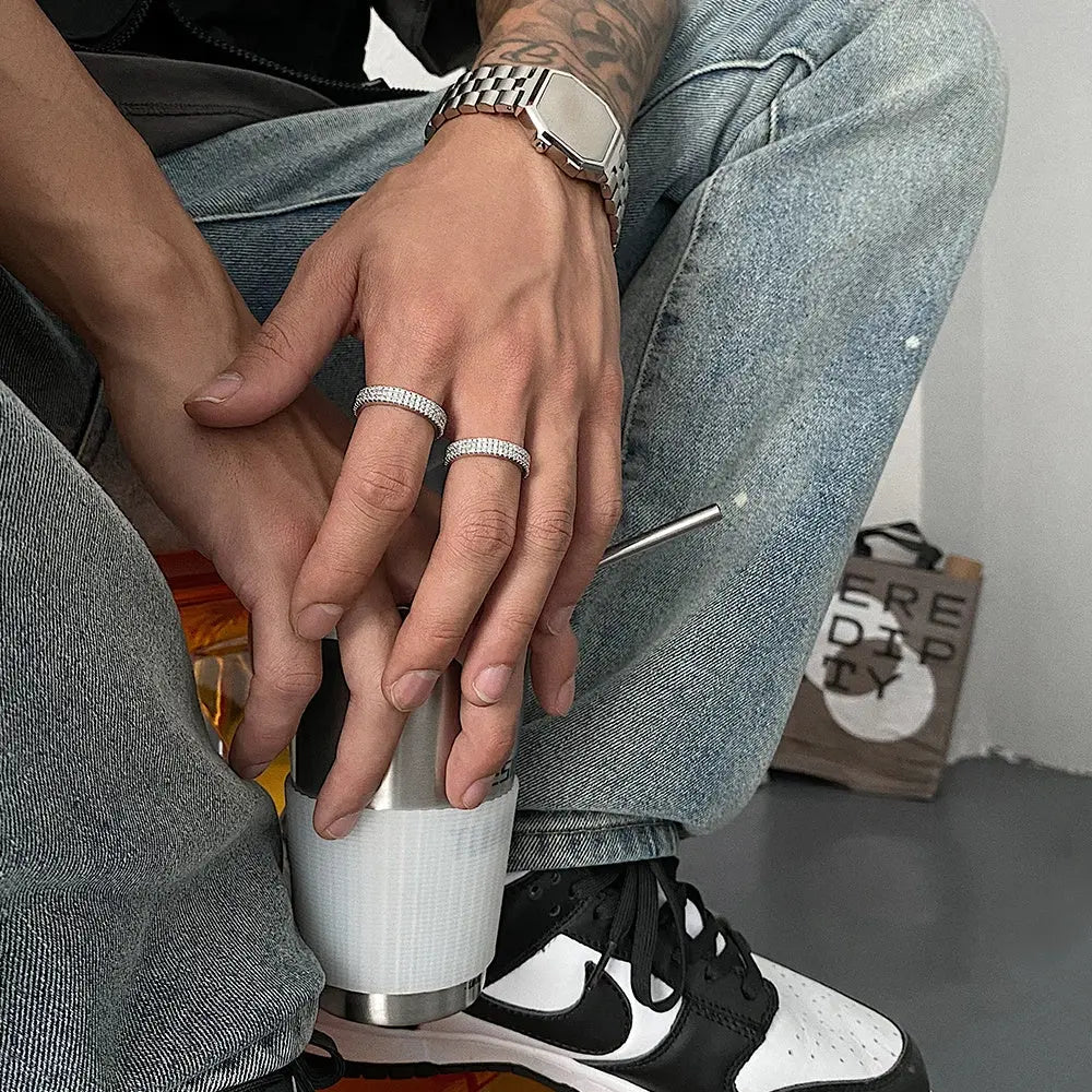 Cuban Diamond Fashion Ring For Men Conceitastral