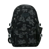 Cute Bears Print Backpack Fashion Versatile Large Capacity Travel Bags Women Junior High School Students Schoolbag Girls Campus Bag Conceitastral
