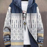 Digital Printing Zipper Hooded Cotton Jacket Conceitastral