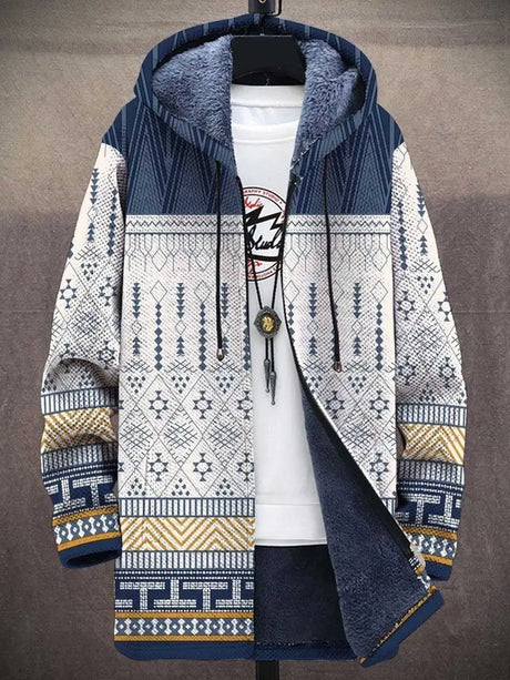Digital Printing Zipper Hooded Cotton Jacket Conceitastral