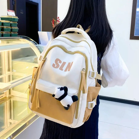 Dirt-resistant Large Capacity Schoolbag Travel Backpack Conceitastral