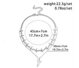 Double Layer Twin Clavicle Chain All-match Men Conceitastral