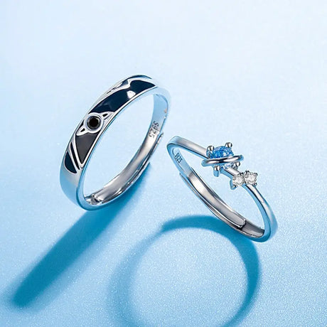 Dream Planet Couple Rings Fashion Personality Rings Men and Women Rings Conceitastral