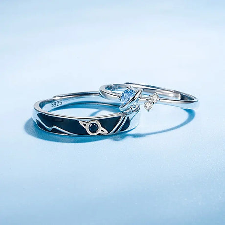 Dream Planet Couple Rings Fashion Personality Rings Men and Women Rings Conceitastral