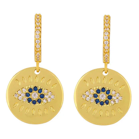 Earrings Women Temperament Sun Flower Earrings Inlaid Zircon Conceitastral