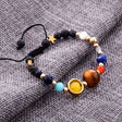 Eight Planets Alloy Bracelet, Natural Stone Bead Bracelet Women Solar System Bracelet Universe Galaxy The Eight Planets Guardian Star Natural Stone Beads Bracelet Bangle Gifts For Girls Conceitastral
