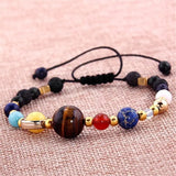 Eight Planets Alloy Bracelet, Natural Stone Bead Bracelet Women Solar System Bracelet Universe Galaxy The Eight Planets Guardian Star Natural Stone Beads Bracelet Bangle Gifts For Girls Conceitastral