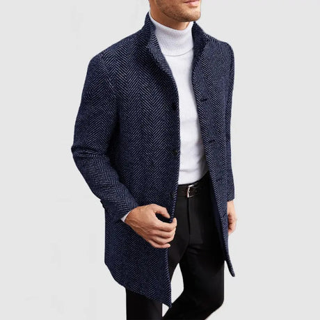 European And American New Men's Woolen Coat Conceitastral