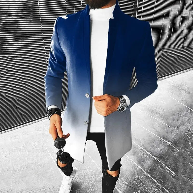 European And American New Men's Woolen Coat Conceitastral