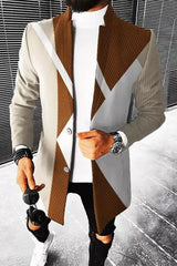 European And American New Men's Woolen Coat Conceitastral