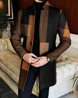 European And American New Men's Woolen Coat Conceitastral