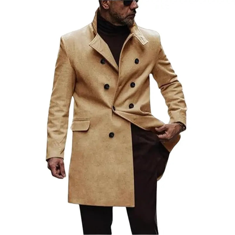 European And American New Plus Size Woolen Coat Men Conceitastral