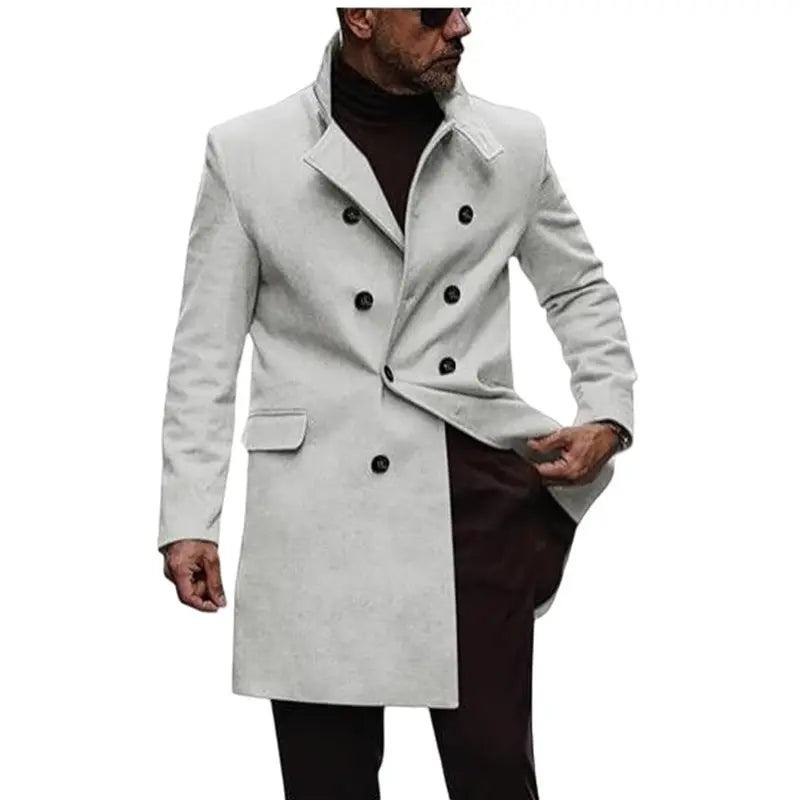 European And American New Plus Size Woolen Coat Men Conceitastral