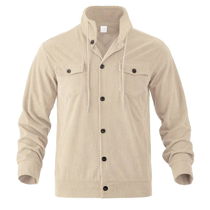 FallWinter Jacket Men's Corduroy Turn-down Collar Coat Conceitastral
