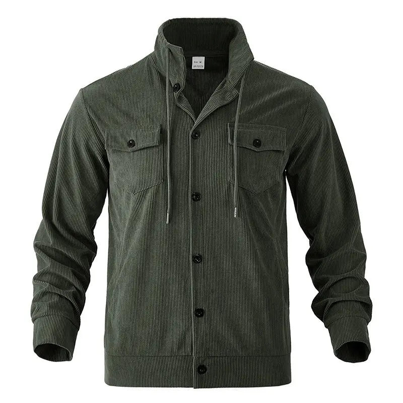 FallWinter Jacket Men's Corduroy Turn-down Collar Coat Conceitastral