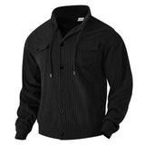 FallWinter Jacket Men's Corduroy Turn-down Collar Coat Conceitastral