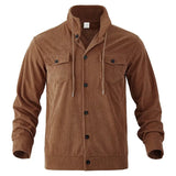 FallWinter Jacket Men's Corduroy Turn-down Collar Coat Conceitastral