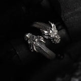 Fashion Double-headed Dragon Ring For Men Conceitastral