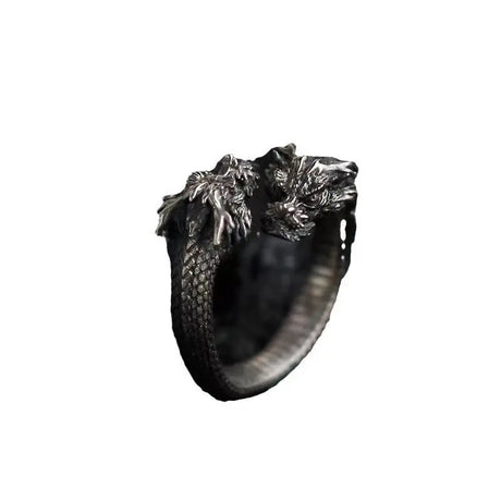Fashion Double-headed Dragon Ring For Men Conceitastral