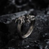 Fashion Double-headed Dragon Ring For Men Conceitastral