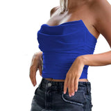 Fashion Tube Top Fishbone Cinched Waist Waistcoat Women Conceitastral