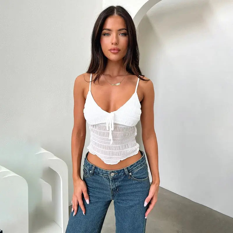 Fashionable Temperament Texture Camisole For Women Conceitastral