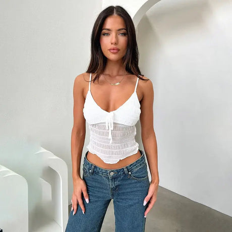 Fashionable Temperament Texture Camisole For Women Conceitastral