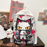 Girls' Harajuku Style Personalized Graffiti Simple All-match Backpack Conceitastral