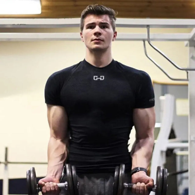 Gym Short Sleeve T Quick Dry Gym Clothes For Running Conceitastral