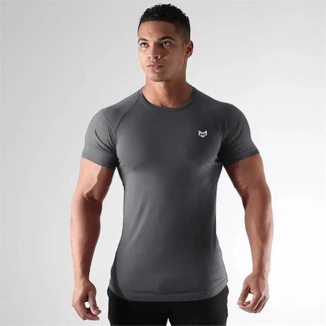 Gym Short Sleeve T Quick Dry Gym Clothes For Running Conceitastral