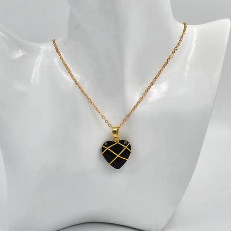 Heart Necklace Women Love Crystal Stone Necklace Summer Conceitastral