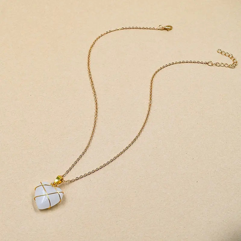 Heart Necklace Women Love Crystal Stone Necklace Summer Conceitastral