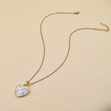 Heart Necklace Women Love Crystal Stone Necklace Summer Conceitastral