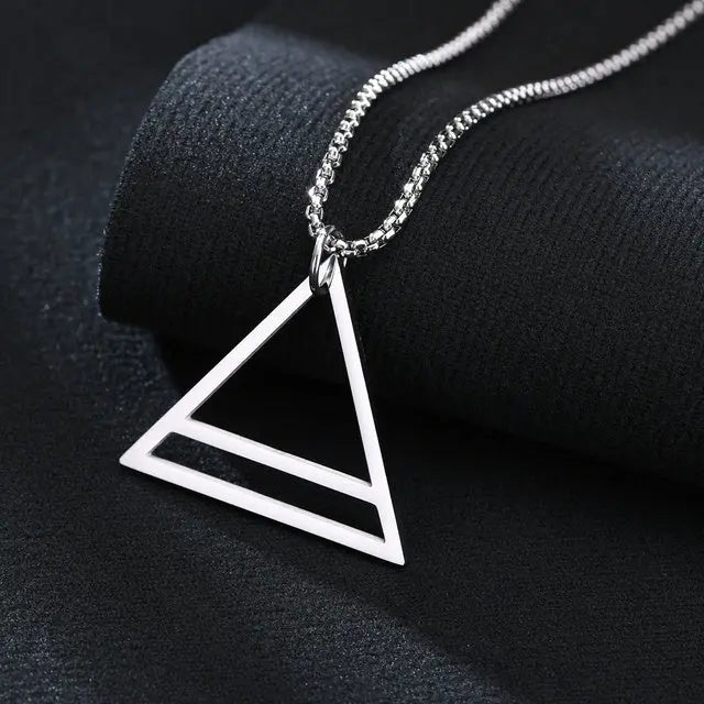 Hexagon Pendant Necklaces For Men Geometric Trangle Square Conceitastral