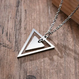Hexagon Pendant Necklaces For Men Geometric Trangle Square Conceitastral