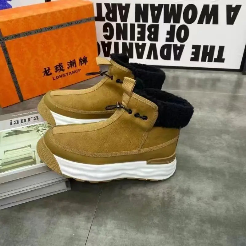 High-top Platform Men's Shoes Genuine Leather Conceitastral