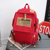 Ins Fashion Backpack Men Multi-pocket Large Capacity Travel Computer Bag Women Junior High School Students Schoolbag Conceitastral