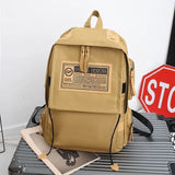 Ins Fashion Backpack Men Multi-pocket Large Capacity Travel Computer Bag Women Junior High School Students Schoolbag Conceitastral