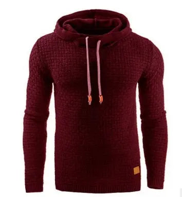 Jacquard Camisola dos homens europeus e Americanos Longo-sleeved Moletom Com Capuz Jaqueta de Moletom Com Capuz de Cor Quente Conceitastral